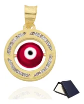 Comprar Medalla Dije Ojo Turco Oro 10k 10 Kilates Mujer Dama Rojo Oro Puro 10k 10 Kilates Amuleto Protección Nudo Bruja Ojo Turko Mal De Ojo Protección Oro 10k Oro Puro 10k Mujer Dama Mujer Niña 10k Regalo