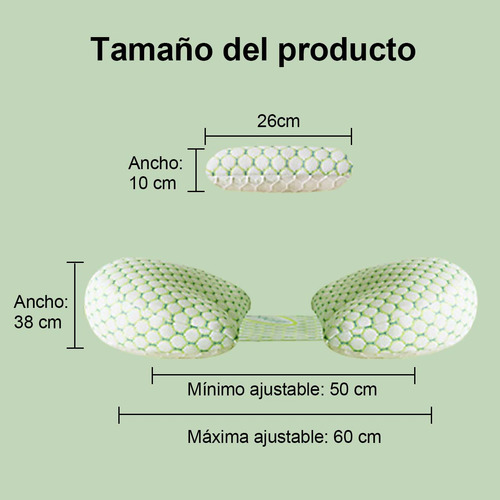 Kit 2 Almohada Embarazo Lactancia Ajustable Suave Portátil