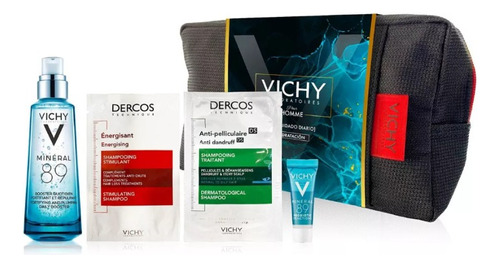 Vichy Mineral 89 Hidr 75 Ml + Cosmetiquero + Muestras Regalo