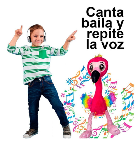 Flamingo Canta Y Baila Repite La Voz Juguete Infantil