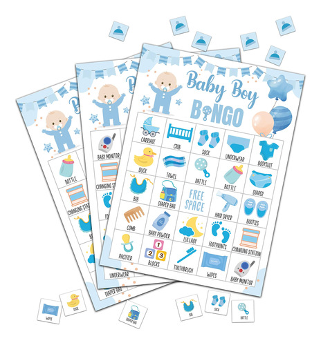 Bingo Para Baby Shower Tarjeta Revelacion Genero Al 24