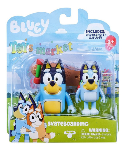 Bluey Set De Figuras Articuladas Amigos Familia Disney Jr