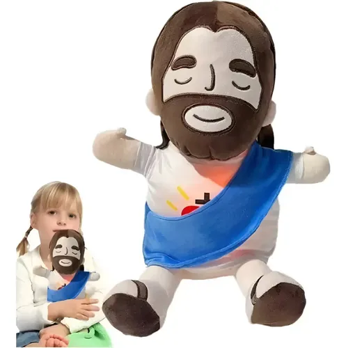 Muñeca Flexible De Jesús De 13 Cm | Pelo De Lana Y Ropa Típica | Articulable Para Belenes Y Colecciones