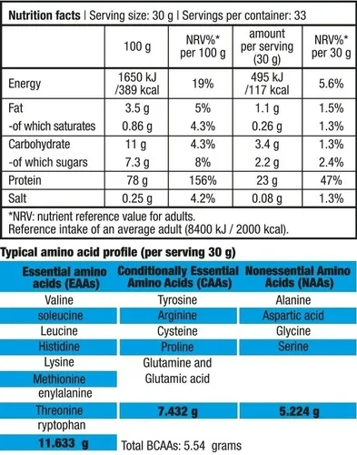 Protein Power Con Creatina - Biotechusa - 1 Kilo - Frutilla