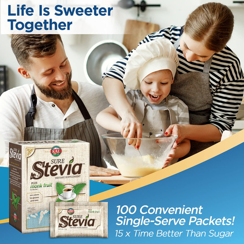 Kal® Sure Stevia Extract Powder Plus Monk Fruit (luo Han) |