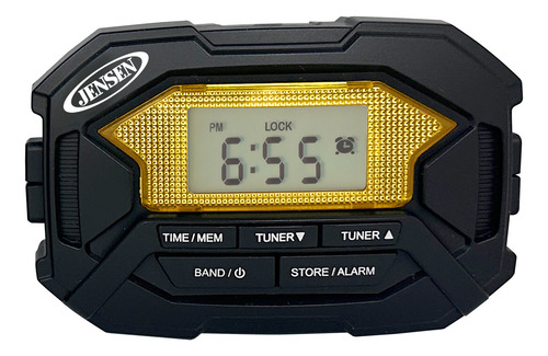Pulsera estéreo digital AM/FM Jensen Sab-60 con reloj