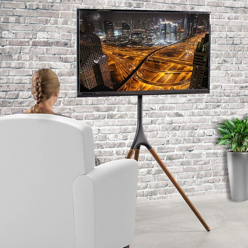Rack Pedestal Trípode De Madera Para Tv 42 A 55 - Montech