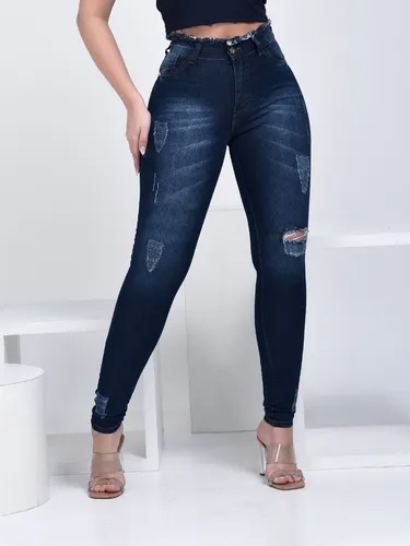 Linda Cal a Jeans Moda Feminina Hot Pants Strech 34 Ao 46