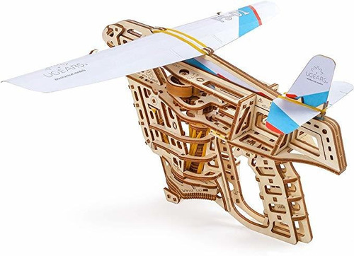 Ugears Vuelo De Arranque, Avión De Papel, Catapulta Portátil