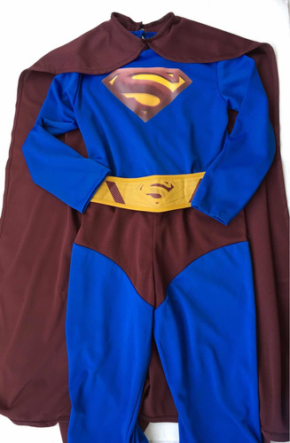 Disfraz Superman Con Capa- Oportunidad 