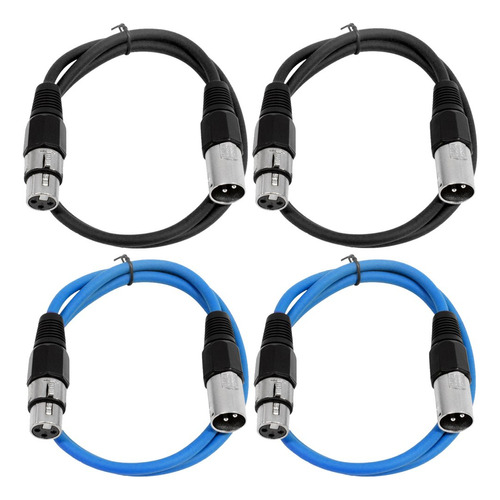 Paquete Saxlx24 De 2 Cables De Parche Xlr Macho Xlr Hem...