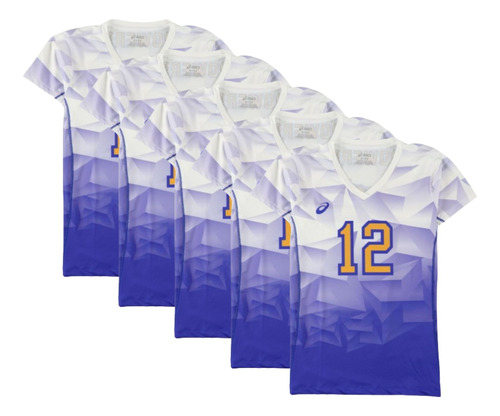 Camiseta Deportiva De Voleibol Para Mujer Asics Pack De 10