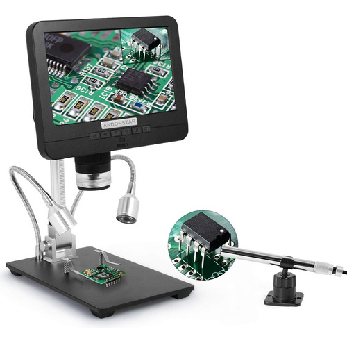 Andonstar Ad206s Microscopio Digital Con Endoscopio, Grabaci