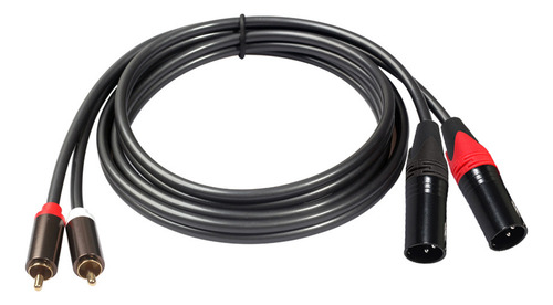 Audio Cable Dual Rca Macho A Dual Xlr Macho 1.5 Metros