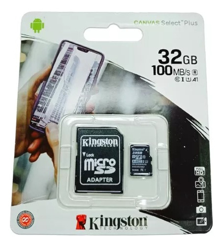 Memoria Micro Sd 32gb Hc Sdcs/32gb Kingston Canvas Telefono