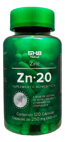 Vitaminas Zinc Complejo B 120 Caps 250mg C/u Natural 5h8 Sfn Sabor Sin Sabor