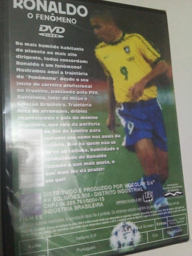 Dvd Ronaldo-o Fenômeno (lacrado De Fabrica).