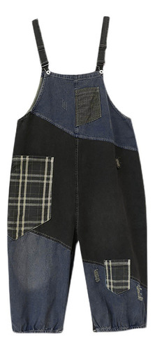 Pantalones De Mezclilla Con Tirantes Para Mujer