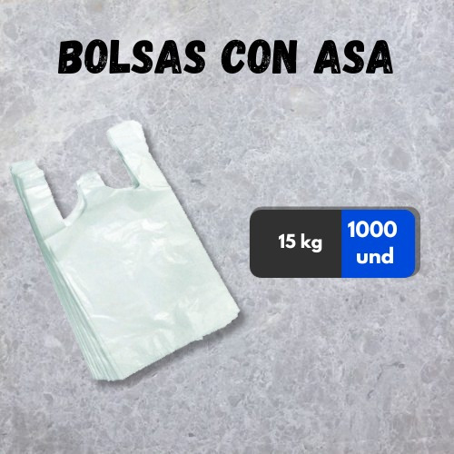 Bolsas De 15 Kg Con Asa Bulto De 1000 Unidades