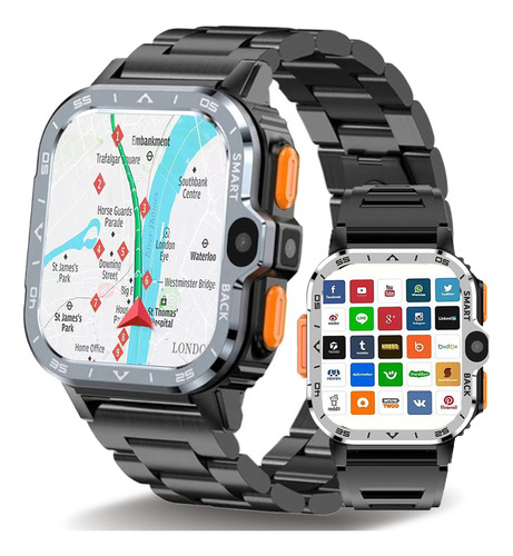 Gps Reloj Inteligente Hombres Nfc 4g  Sim/ Wifi Llamada 2024