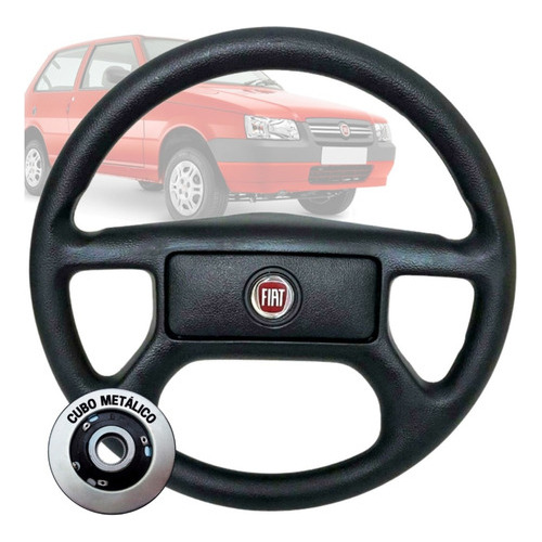 Volante Uno Fire Para Fiorino 88 A 94 Buzina Seta