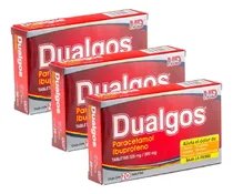 Comprar 3 Cajas Dualgos Paracetamol Ibuprofeno 20 Tabs 325 \u002F 200 Mg