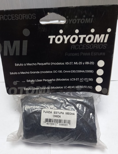 Imagen 3 de 3 de Funda Estufa Mecha Toyotomi Ml-25, Ks-27 (negra)