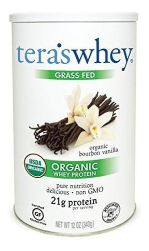 Teraswhey Organic Whey Protein, Bourbon Vainilla 12 Oz