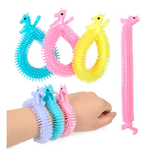 Manilla Squishy Anti Estrés Unicornio Elástico Multiusos X3