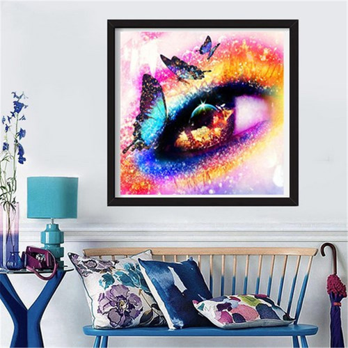 Diy Pintura Rhinestone Ojo Pintura Kits Para La Una
