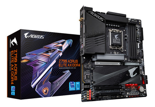 Tarjeta Madre Gigabyte Z790 Aorus Elite Ax Ddr4 Lga1700 Color Negro