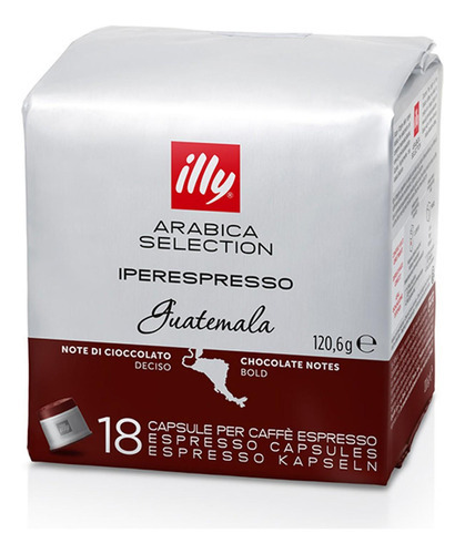 Café Illy Guatemala 100% Arabica 18 Cápsulas Iperespresso