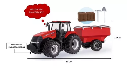 Trator Magnum Case Agriculture Usual Brinquedos - 400