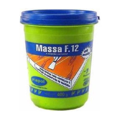 Massa F12 Para Calafetar Madeira 400g Cerejeira