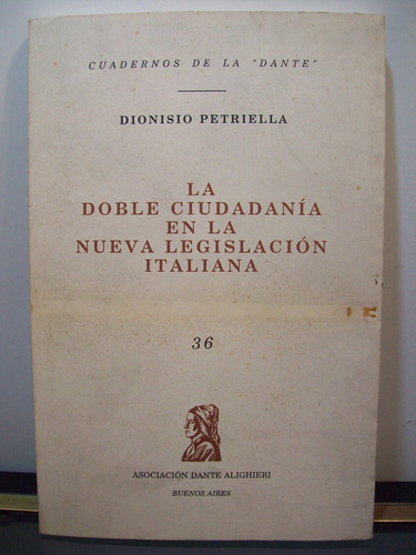 Adp La Doble Ciudadania En La Legislacion Italiana Petriella