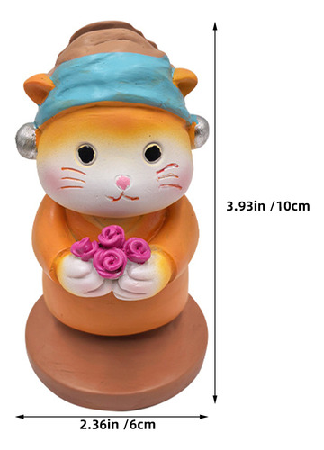 Soporte De Resina Para Gafas Con Forma De Gato, Escultura De