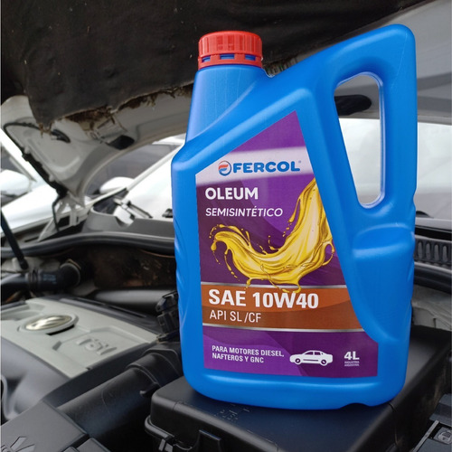 Aceite Semisintetico Oleum 10w40 Bidon De 4 Lt
