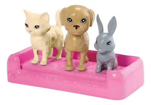 Barbie Muñeca Baño De Mascotas Mattel Con Accesorios