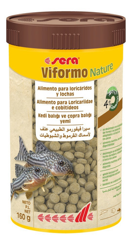 Alimento Peces Fondo Sera Viformo Nature 250ml, 700 Tabletas