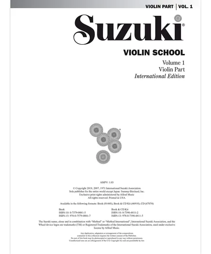 Suzuki Violin School Vol 1 Violin Part | Parcelamento sem juros