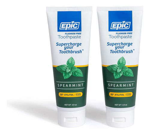 Epic Pasta Dental 25% Xylitol Hierbabuena, 145 Ml. 2 Pack