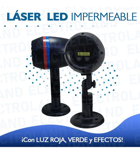 Imagen 2 de 10 de Laser Led Exterior Luz Verde - Rojo Control Efectos Formas