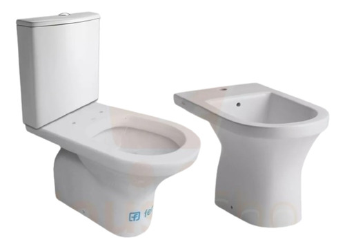 Juego De Baño Ferrum Varese Inodoro, Deposito Mochila, Bidet