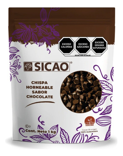 10 Paquetes Chispa Chocolate Horneable 1kg C/u 4m Compound