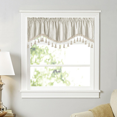 Cortina De Ventana De Bolsillo Para Barra, Cortinas De Beige