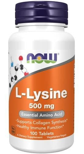 Pastillas De L-lisina 500 Mg, 100 Uds. (pack De 2)