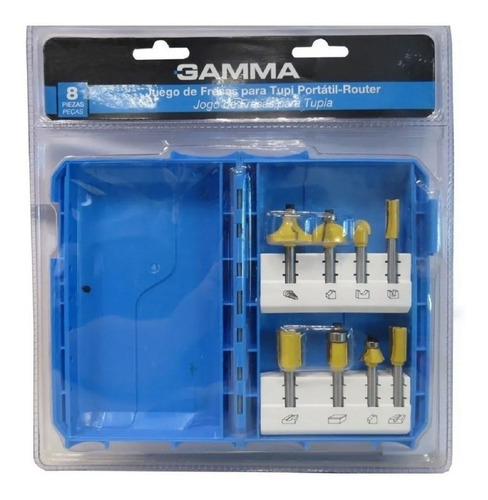 Imagen 3 de 6 de Juego Set Fresas Kit Router Tupi Portatil Madera Piezas