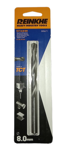 Mecha De Widia Tct Carburo De Tungsteno 8.0mm (aleman)