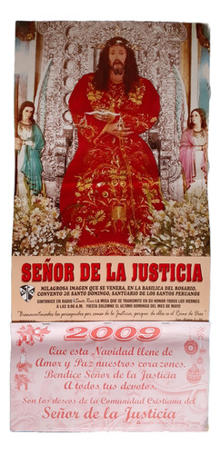 Señor De La Justicia Rojo Almanaques Antiguos 