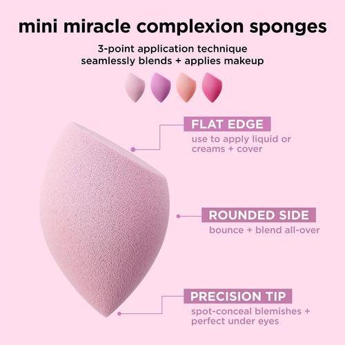 Esponjas Para Mezclar Maquillaje Real Techniques Mini Miracl